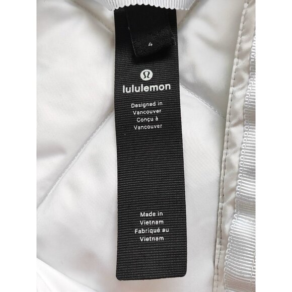 Lululemon Women’s Down For A Run Vest Gator White Down Size 4 - Picture 4 of 9